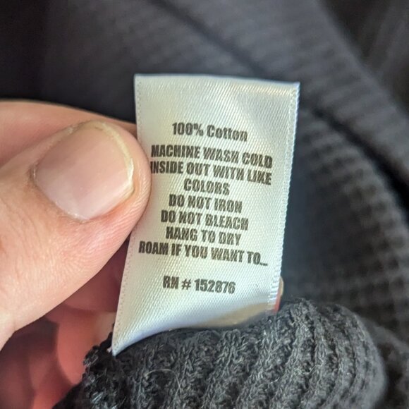 PLEASURES - Black cotton sweater - Sz L - Picture 6 of 7